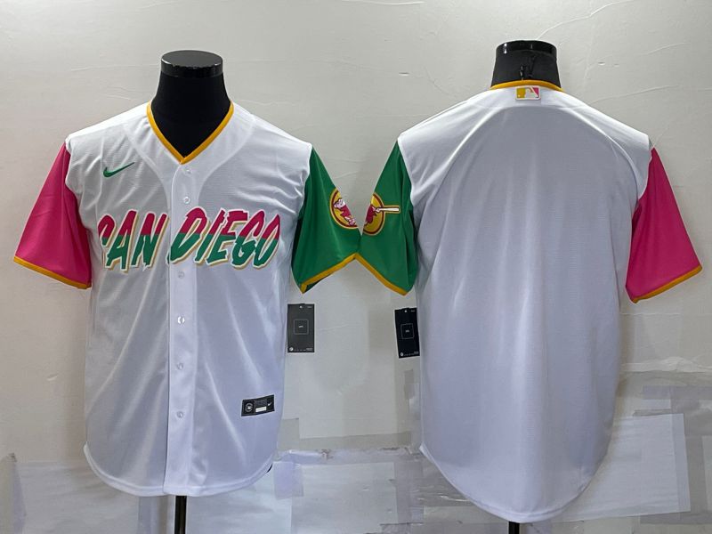 Men San Diego Padres Blank White City Edition Game Nike 2022 MLB Jersey->san diego padres->MLB Jersey